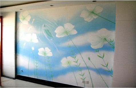 正安画墙绘怎么画好白云的蓬松感？