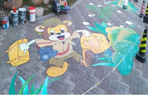 正安夏季画地面彩绘会遇到的问题