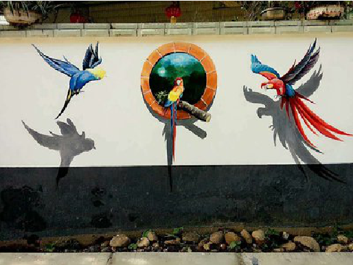 正安视觉错位-3D墙绘设计