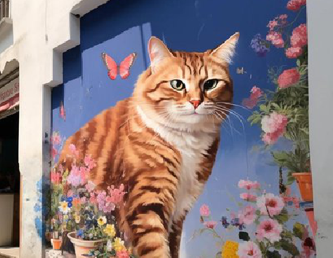 正安自己绘制有个性的手绘墙